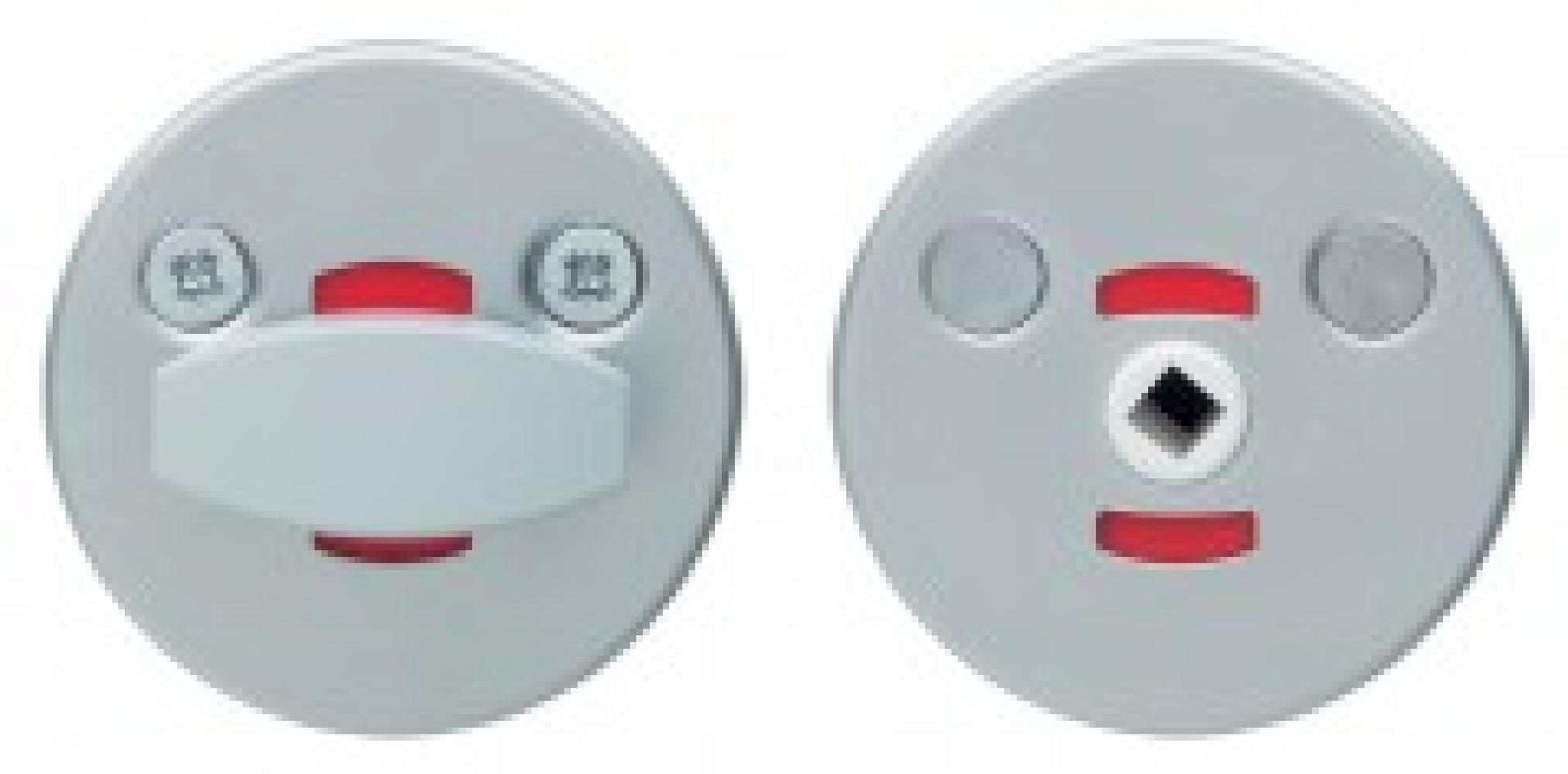 Abloy поворотная кнопка для туалетных дверей lh001, сталь хромированная